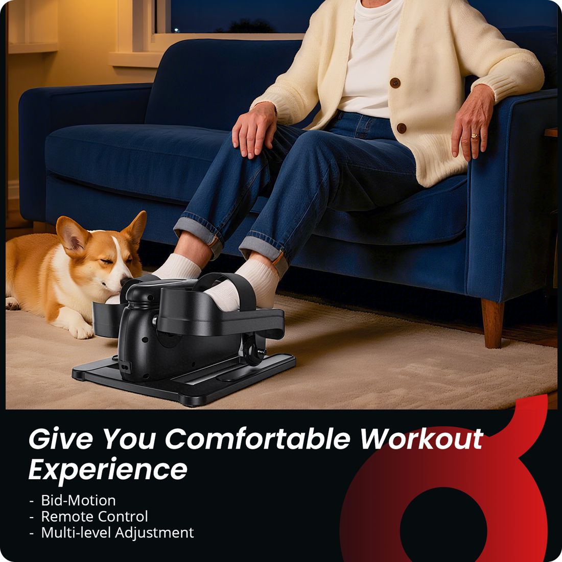 Electric Pedal Exerciser for Seniors