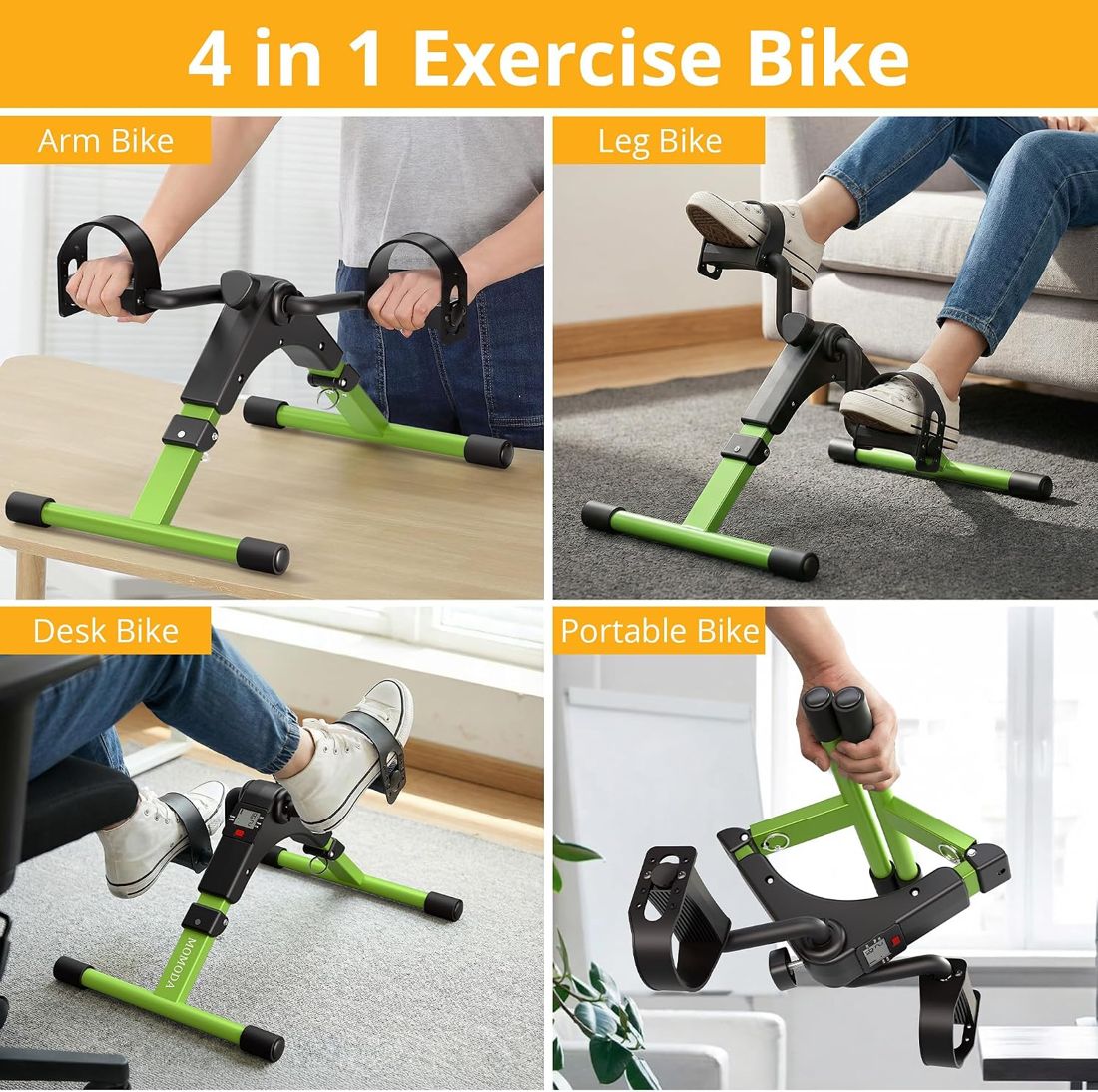 Foldable Pedal Exerciser with LCD Monitor view 3