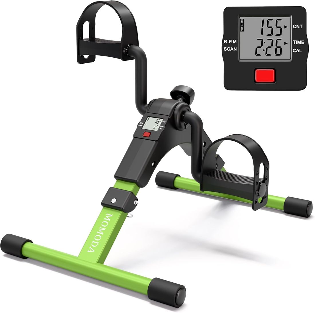 Foldable Pedal Exerciser with LCD Monitor