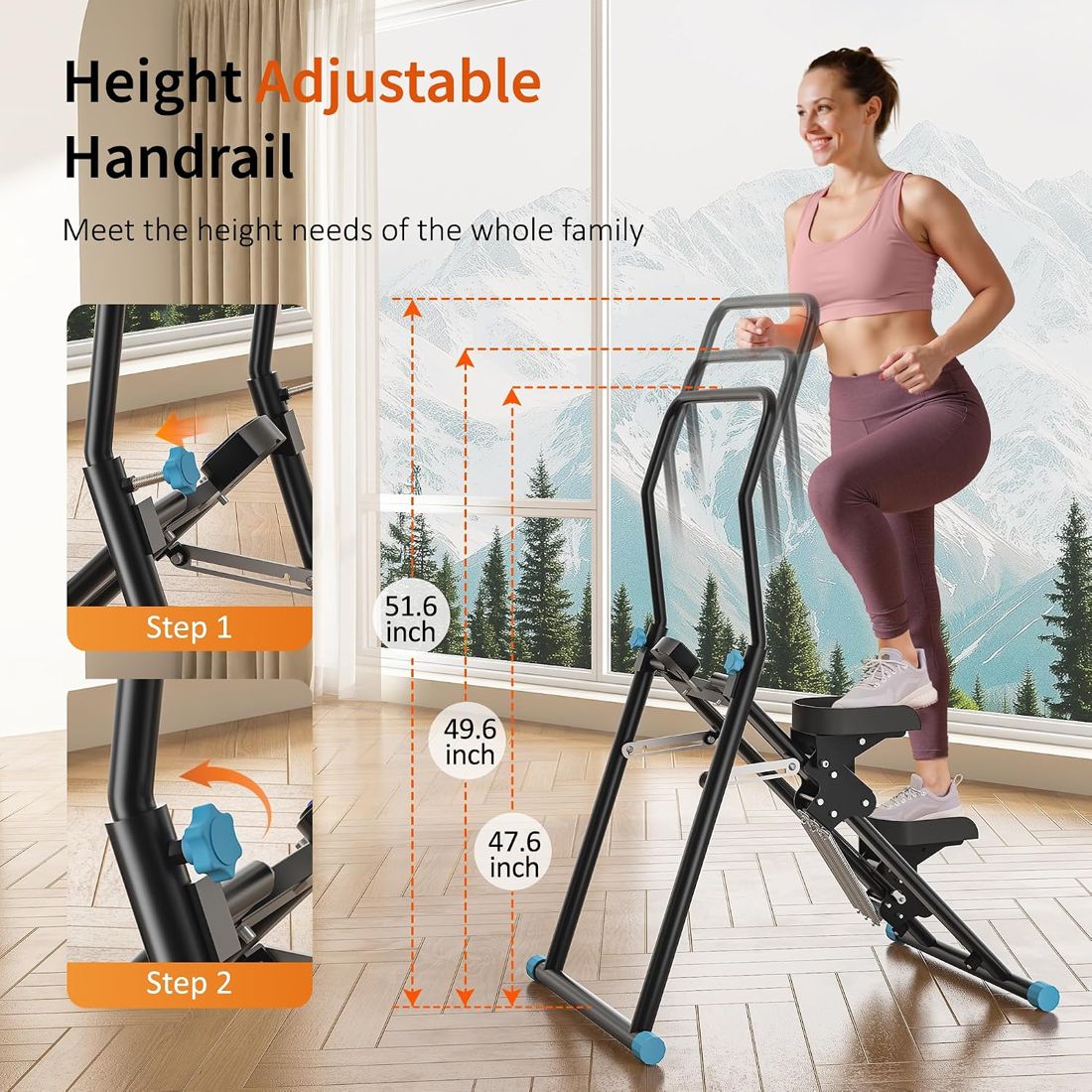 Folding Stair Stepper Vertical Climber view 4
