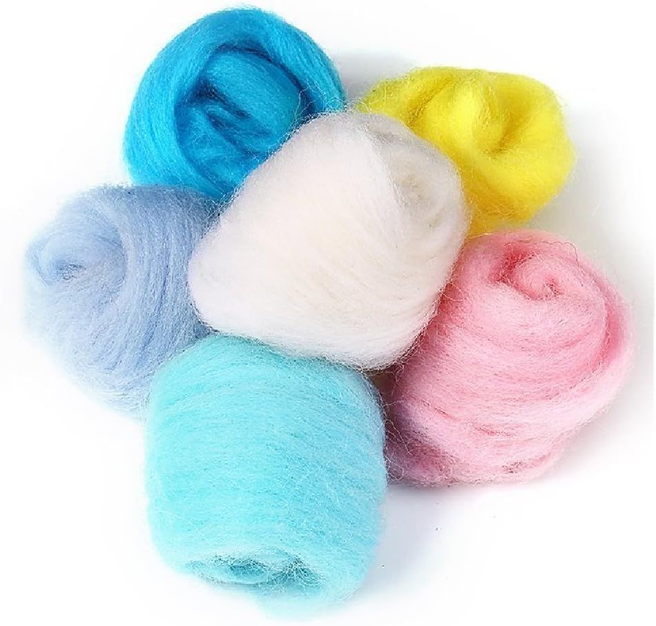 Needle Felting Wool Roving, 50 Colors view 3