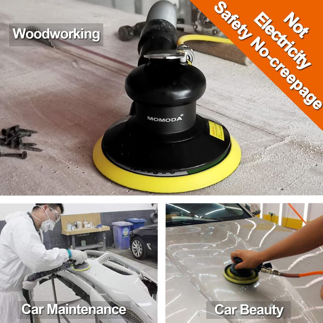 6" Random Orbital Air Sander view 6