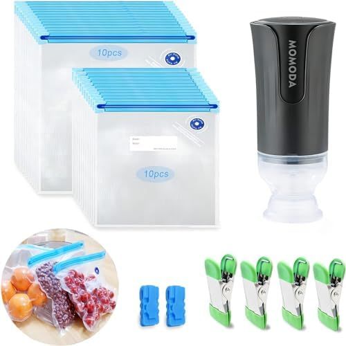 Sous Vide Bags with Air Valve and Hand Pump