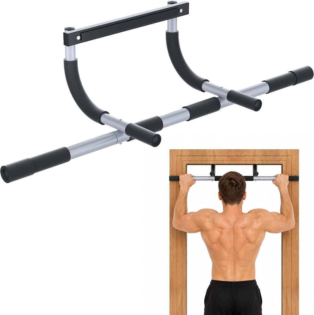 Thickened Steel Doorway Chin-Up Bar